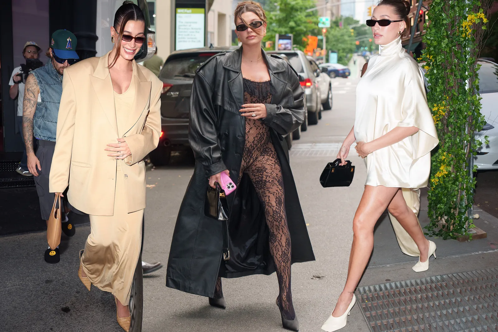 Hailey Bieber Dazzles New York with Three Striking Maternity Styles