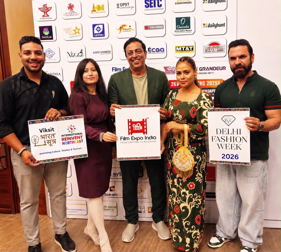 Vindu Dara Singh Kicks Off Delhi Fashion Week 2026 at Constitution Club Press Meet