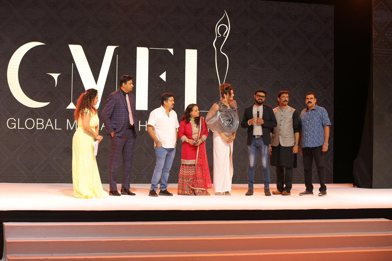 Actress Pooja Batra graced the runway at the Global Media Fashion League in Dubai
