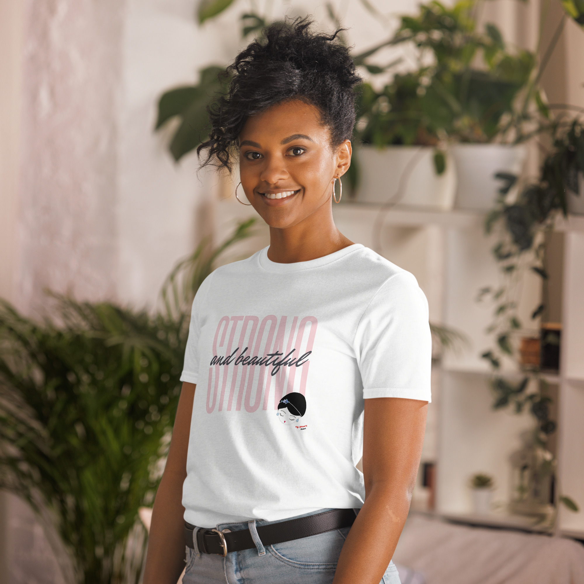 Elevate Your Wardrobe with the 'Strong and Beautiful' Tee from My Secret Soul Collection