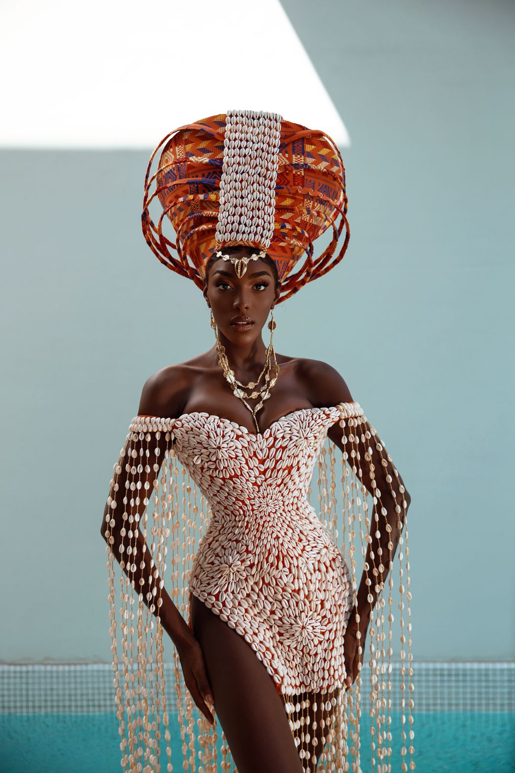ivory coast dress style THE TRAD: Our Ivorian bride Muriel @leakoeventsdeco. For Muriel's Ivorian  traditional wedding, we created a mermaid corseted deluxe gown out of the  Dida Tie-Dye raffia and kente. This wonderful textile comes from